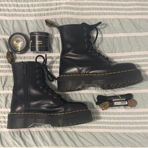 Dr. Martens Black Combat Boots